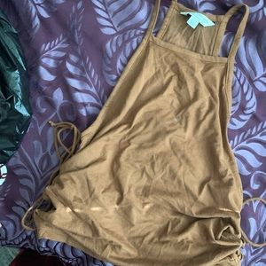 BROWN/TAN CUTE TOO TIES IN BOTH SIDE